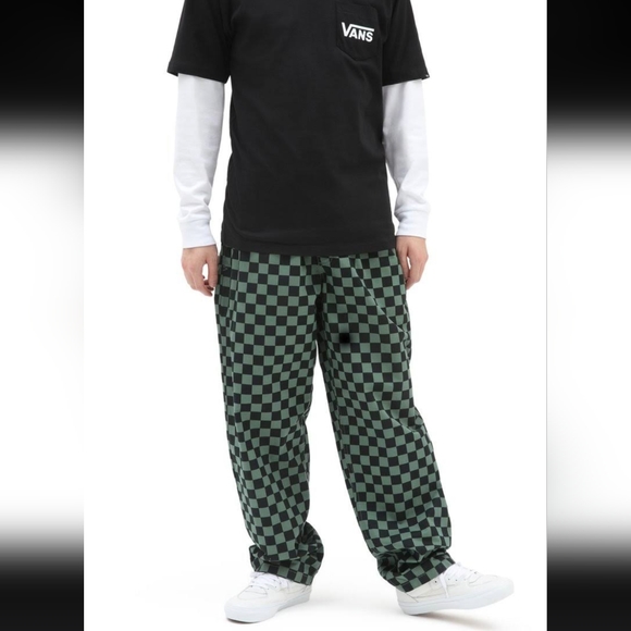 Vans range baggy tapered elastic waist jogger pants men's size M - Picture 9 of 10